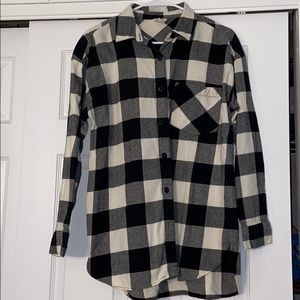 Black buffalo plaid flannel